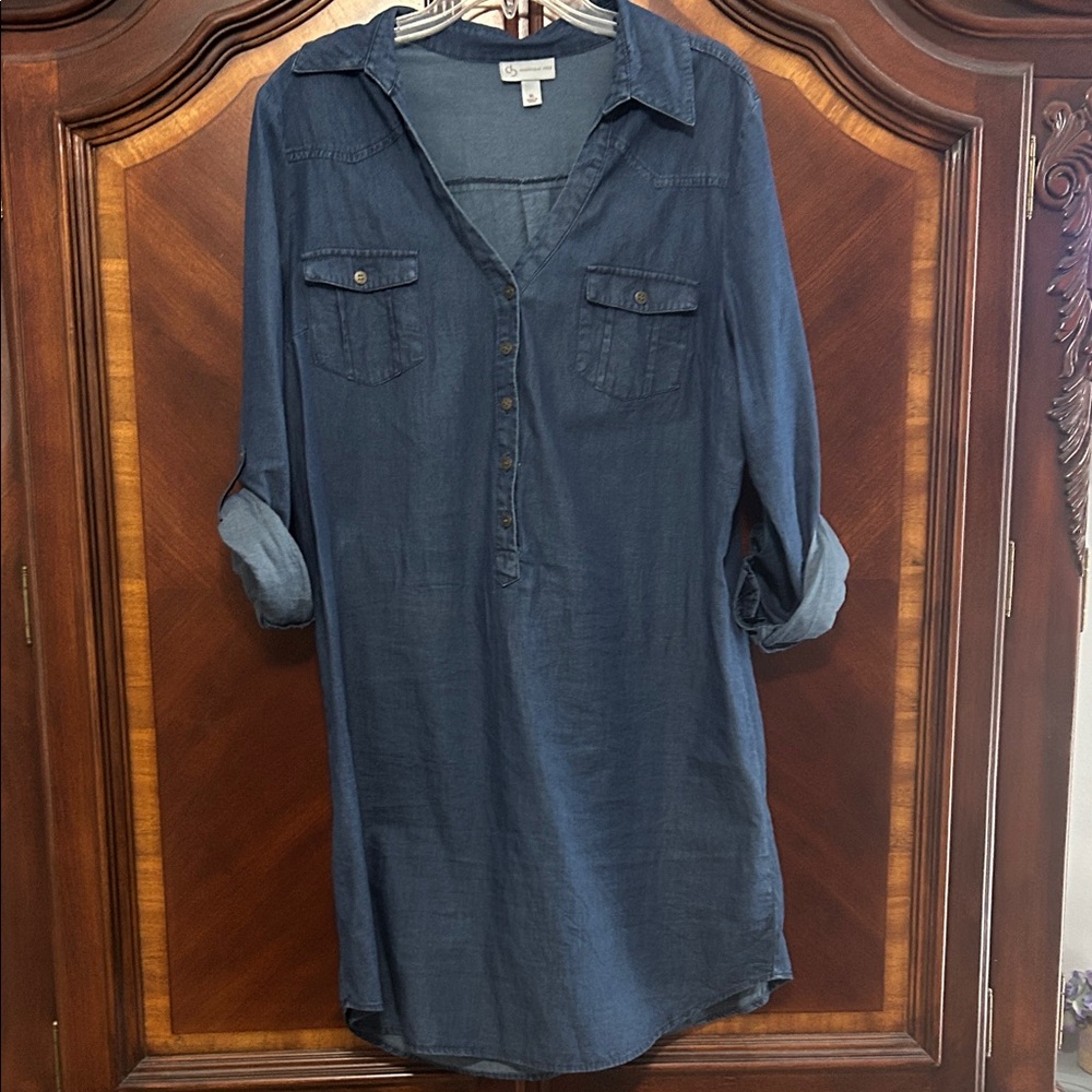 Women's Long Sleeve Denim Dress